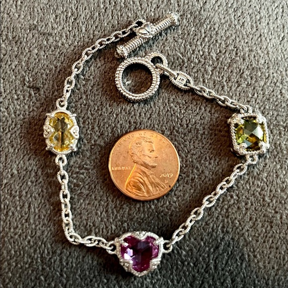 Rare, Faceted Gemstone Judith Ripka Bracelet - Picture 6 of 6